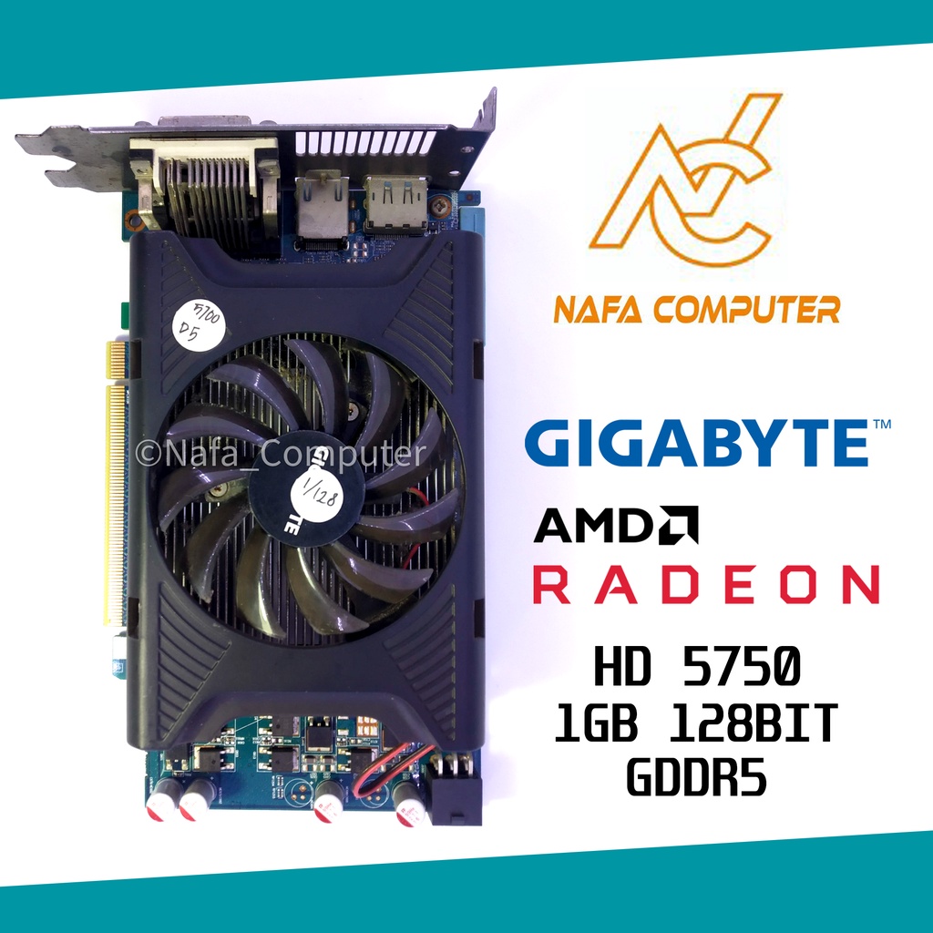 VGA CARD GIGABYTE GV-R575D5-1GD RADEON HD 5750 1GB 128BIT 1/128 GDDR5
