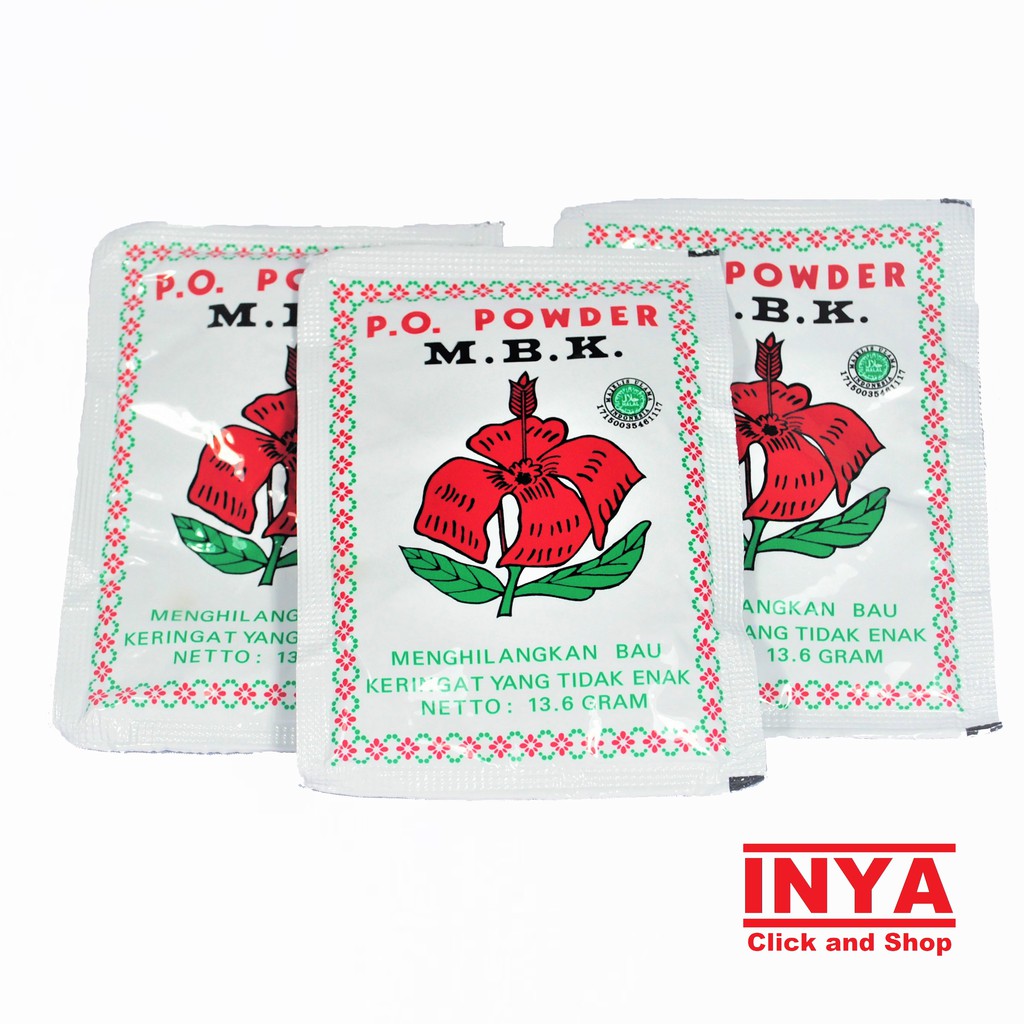 MBK WHITE PUTIH  P.O. POWDER 13.6gr Sachet - Bedak Talc