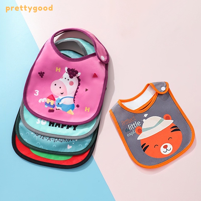 PrettygoodLucu Baby Bib Saliva Handuk Anak Tas Beras Tahan Air Perlengkapan Bayi -PD