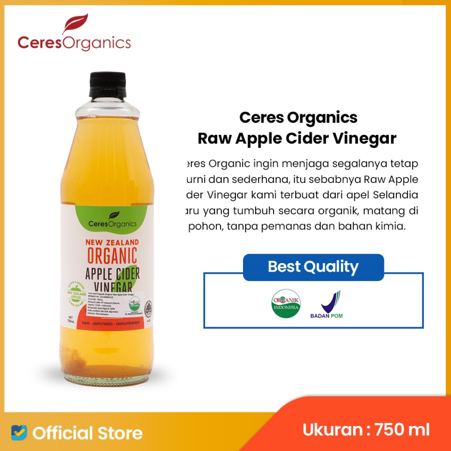 

Ceres Organics Raw Apple Cider Vinegar - 750ml