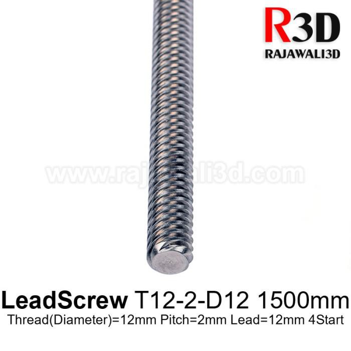 3D Printer Lead Screw LeadScrew T12-2-D8 1500mm