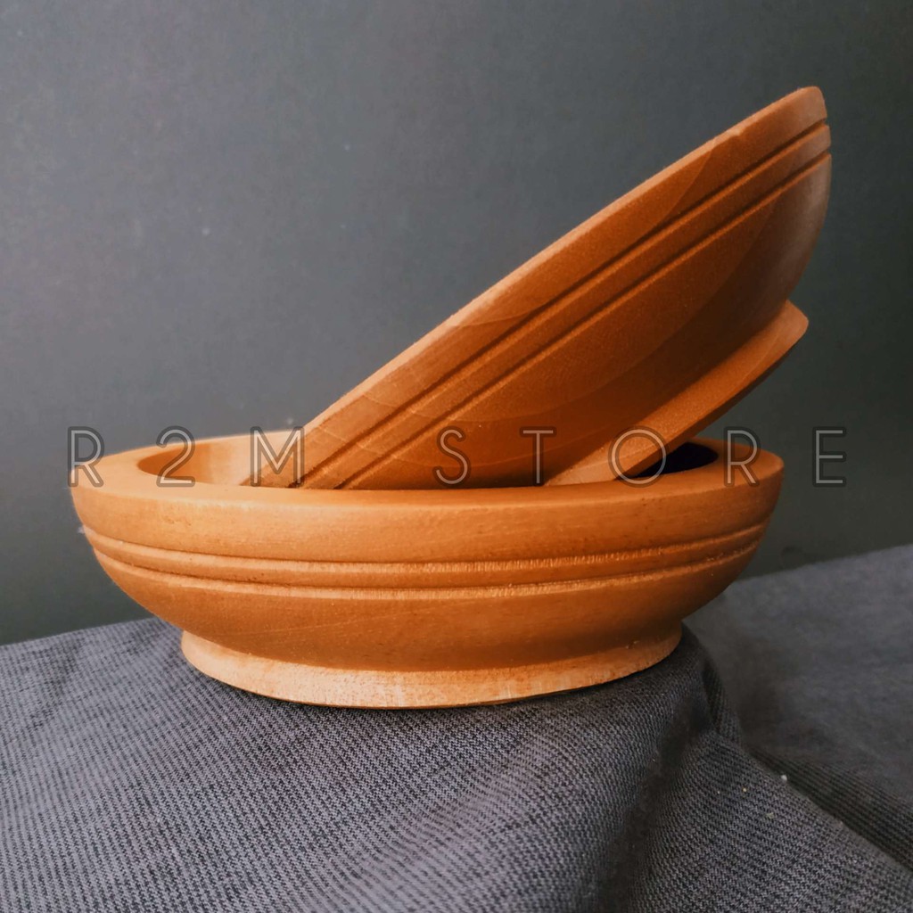 MANGKUK SAMBAL / WADAH SAMBAL KAYU 16 CM / MANGKUK KAYU / MANGKOK SAMBAL KAYU / COBEK