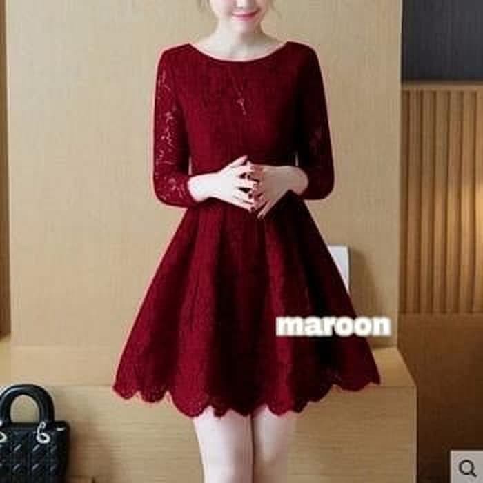 Dress Celinne/dress natal murah/dress pesta/baju natal wanita murah Murah