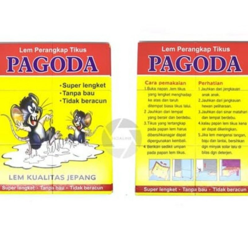 Lem Tikus Papan Cap Pagoda | Perangkap Tikus