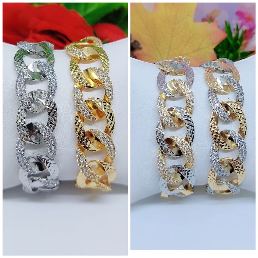 Gelang Xuping permata lapis emas perhiasan fashion 0059-0060B