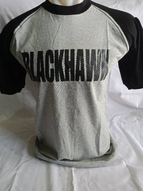 Kaos Tactical,Blackhawk Abu Misty Kombinasi HitamKatun Combed