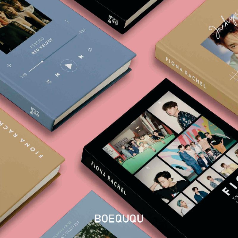 

BOEQUQU - [KPOP Edition] Notebook Custom Bias Idol KPOP / Hardcover A5 A6 Isi 70Lbr Bookpaper Cream