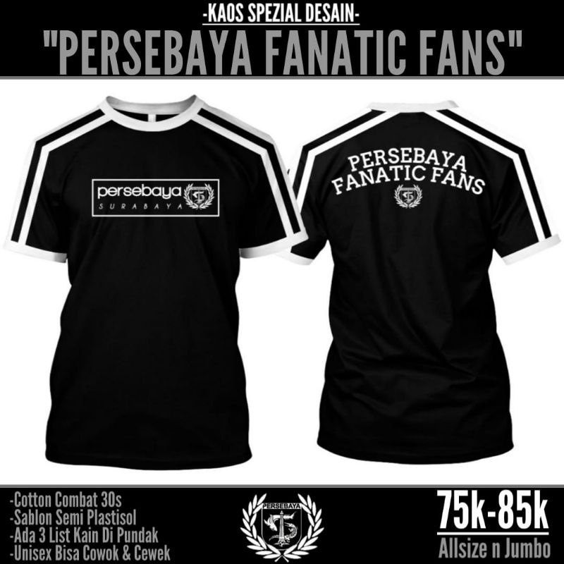 (BONEK) KAOS PERSEBAYA SPEZIAL TERMURAH-JAKET HOODIE KAOS PERSEBAYA