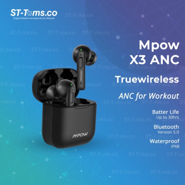 Dijual Mpow X3 ANC Wireless Earbuds TWS True Wireless Diskon