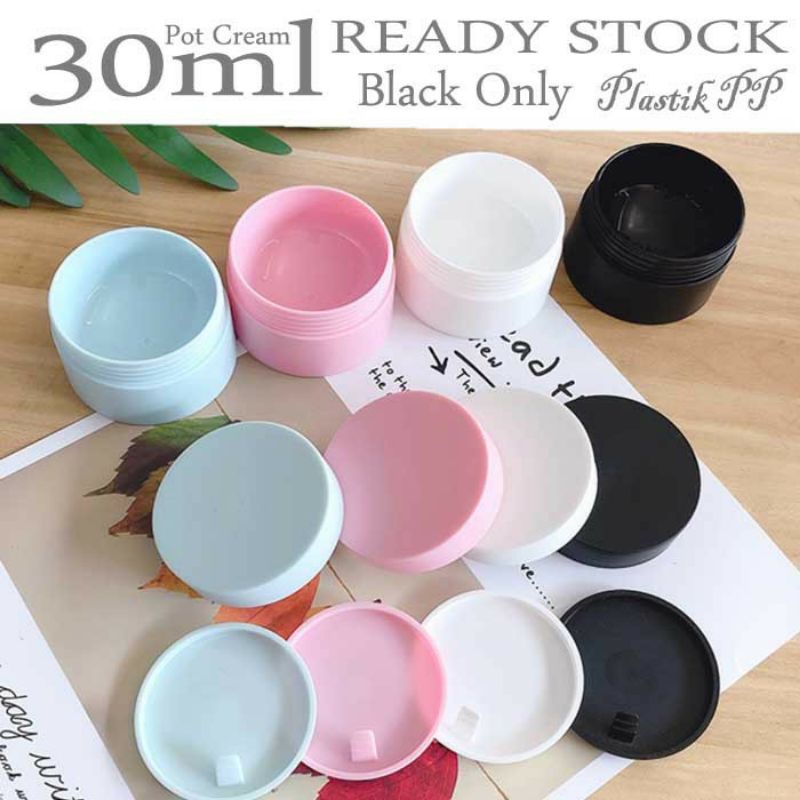 Pot Cream PP Plastik Tebal Wadah Kosmetik Wadah Pomade 30ml