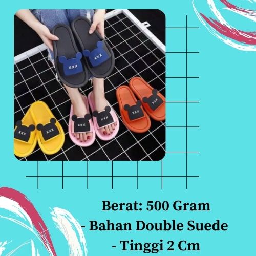 Sandal Teplek Wanita selop KARAKTER SANDAL SELOP WANITA KARET TEPLEK / SANDAL karet kekinian MURAH M