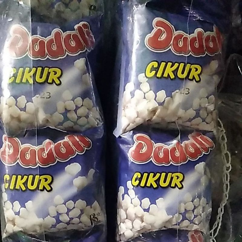 Dadali Cikur, Dadali Kedelai, Pogo, Mandali 1 ikat  isi 25 rencengx 10pcs