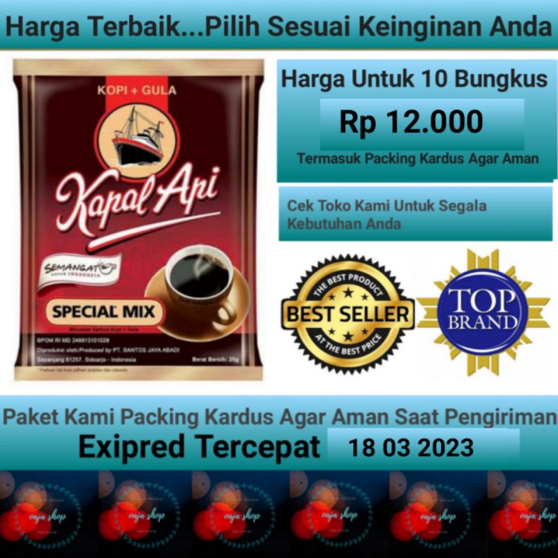 

Kapal Api Spesial Mix 25g/Sachet ( Khusus 1 Renceng )