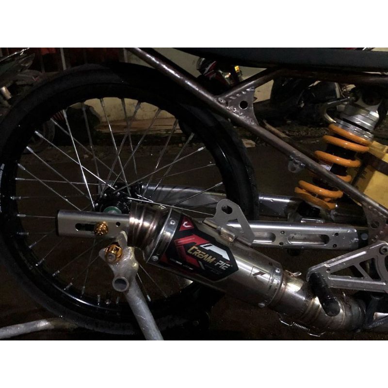 Knalpot Creampie Jogja CP3 Satria Fu 155CC Porting Original Racing jogjakarta juraganknalpotjogja