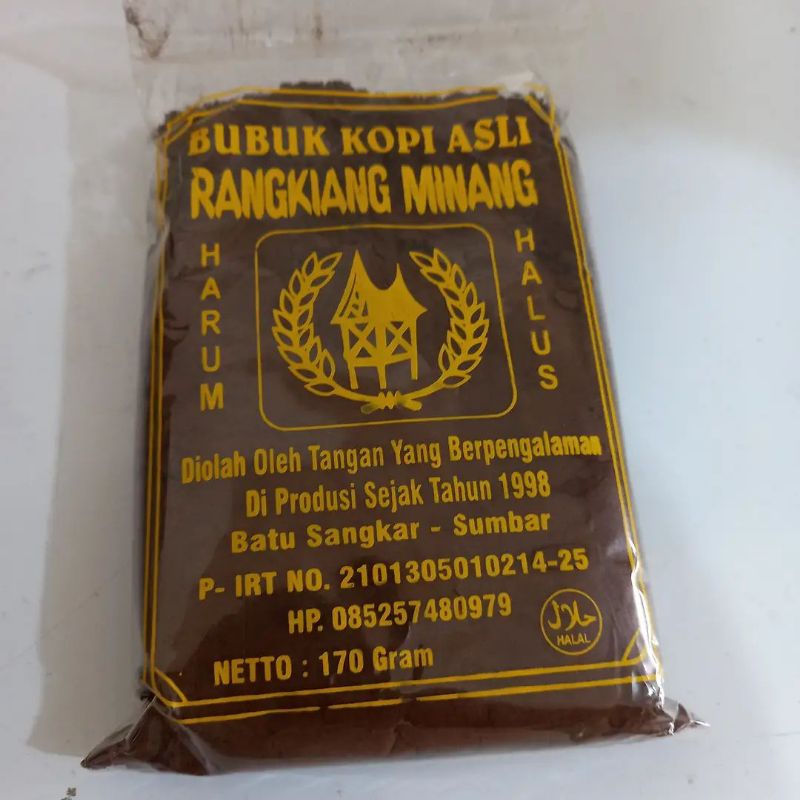 

Bubuk Kopi Asli Rangkiang Minang Uk, Sedang Batu sangkar Halus