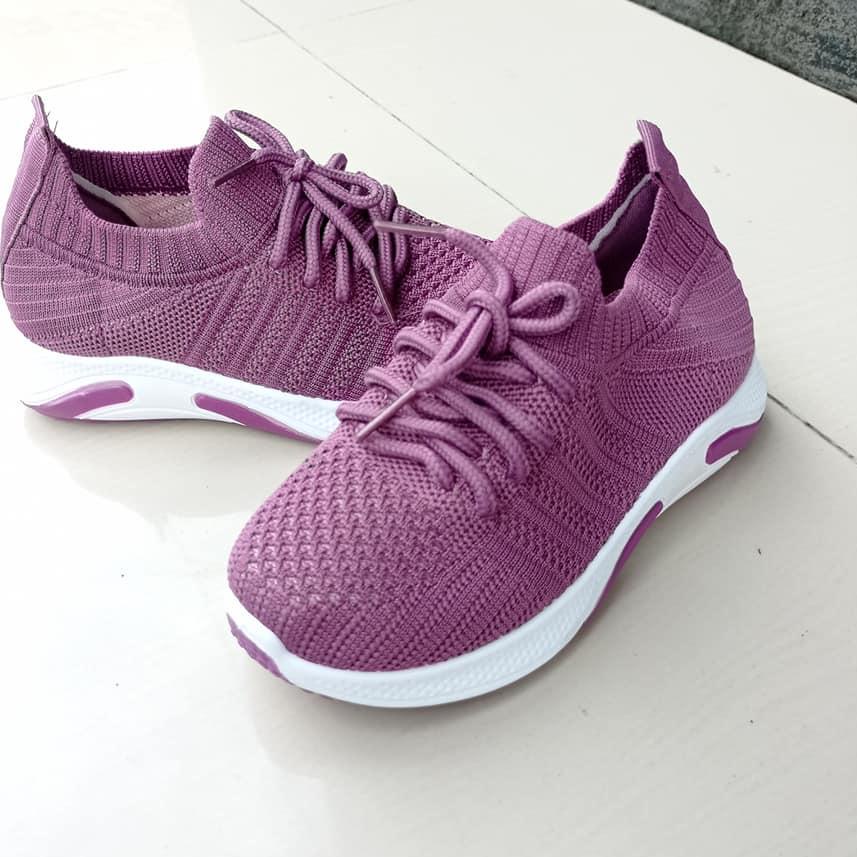 27-36 SEPATU SNEAKERS ANAK IMPORT WARNA UNGU SEPATU IMPORT ANAK PEREMPUAN WARNA UNGU LILAC ,.
