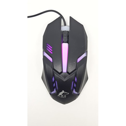 Mouse Gaming Led T-V1 (7 LAMPU) / Mouse Gaming Twolf Murah [import]