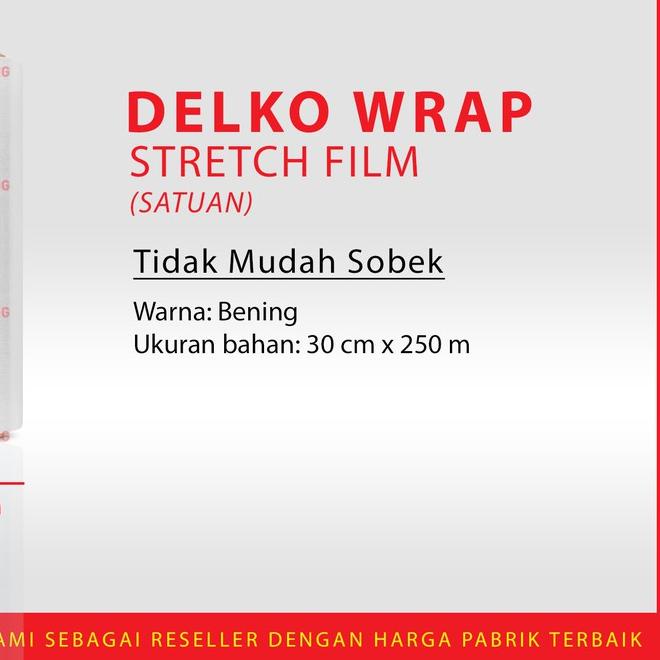 

Stretch Film Bening UKURAN 30 CM X 250 M Plastik Wrapping SATUAN