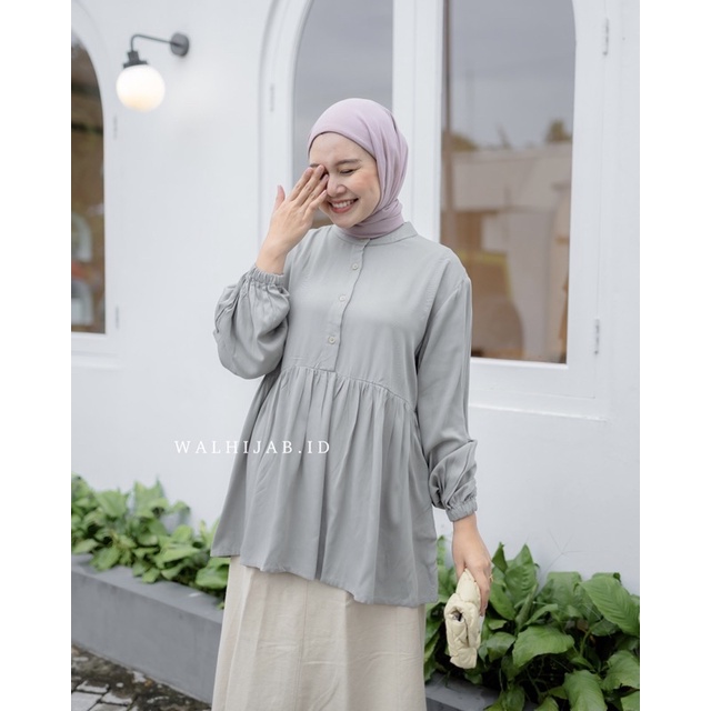 AMANDA BLOUSE - atasan wanita rayon twill