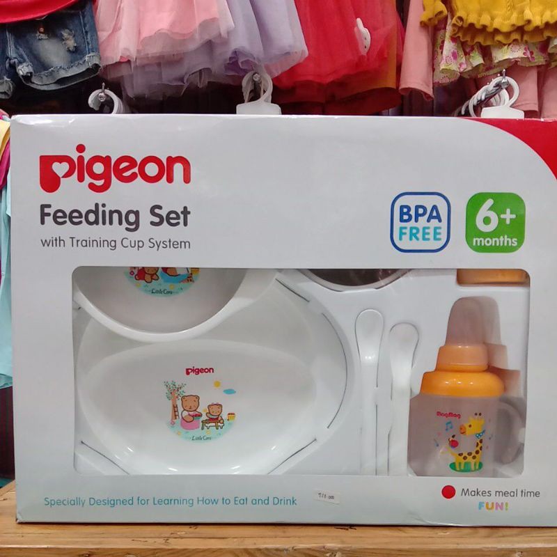 pigeon feeding set perlengkapan makan baby