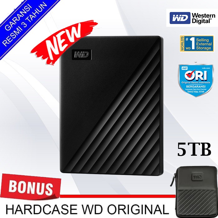 WD My Passport 5TB - HD HDD Hardisk Eksternal 2.5