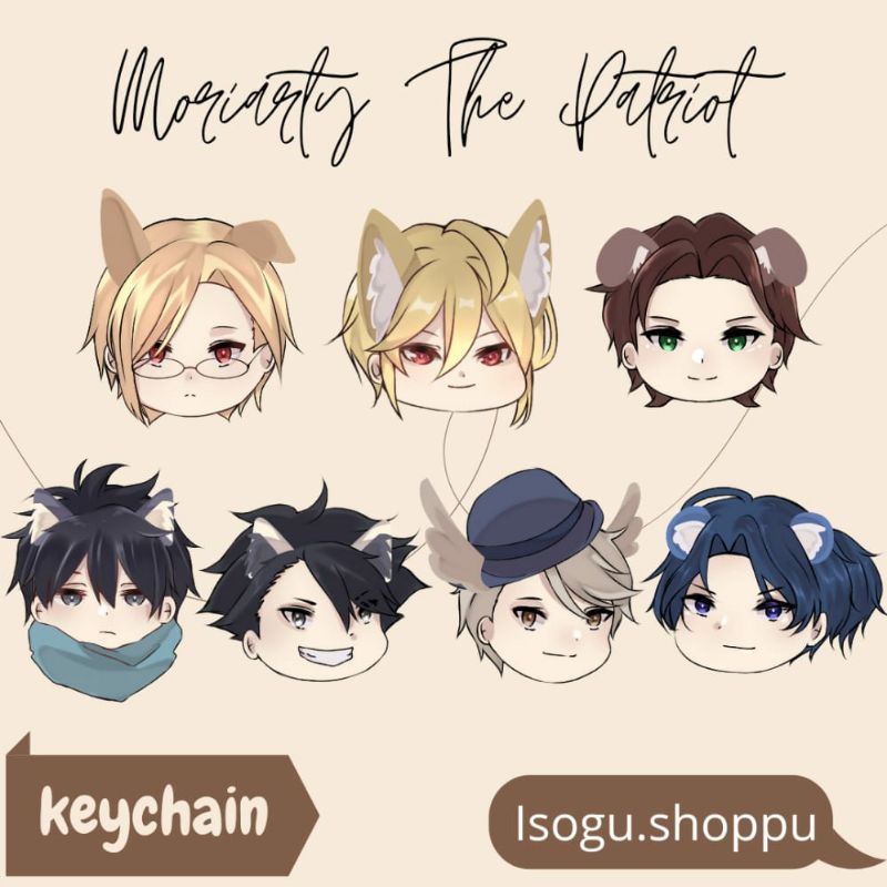 Keychain Akrilik Moriarty The Patriot/AnimeFanmerch/MTP