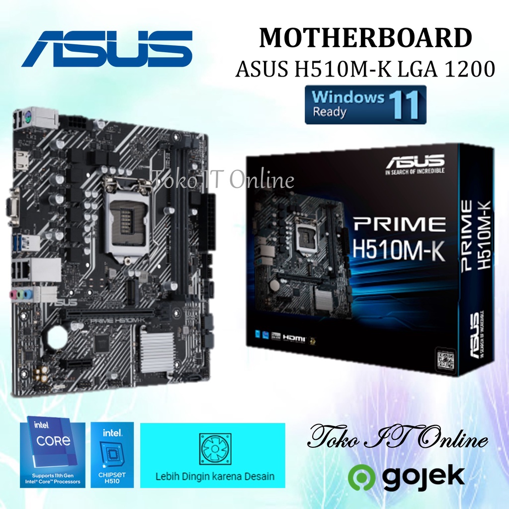 ASUS MOTHERBOARD PRIME H510M-K LGA 1200