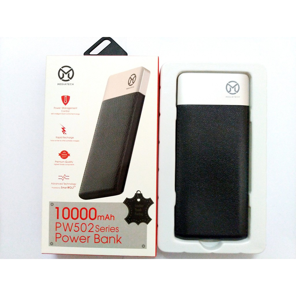 Powerbank murah Leather PW 502 10000mAh mediatech  - 63937