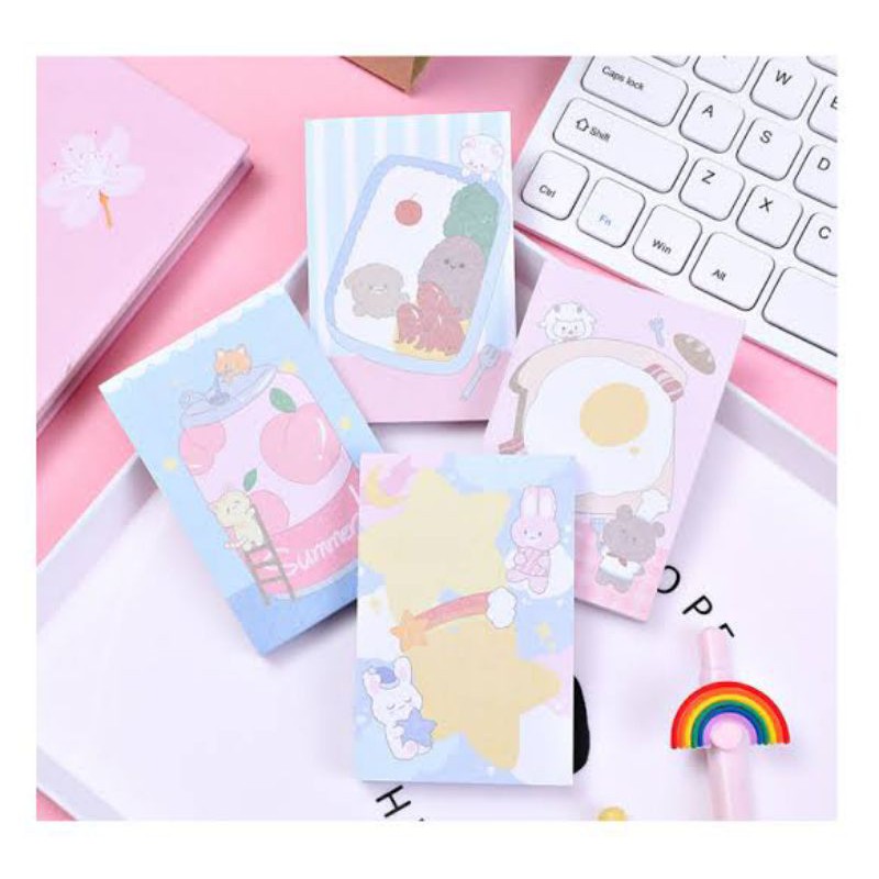 

[JOURNALCARE.ID] STICKY NOTES CUTE KOREAN FOOD