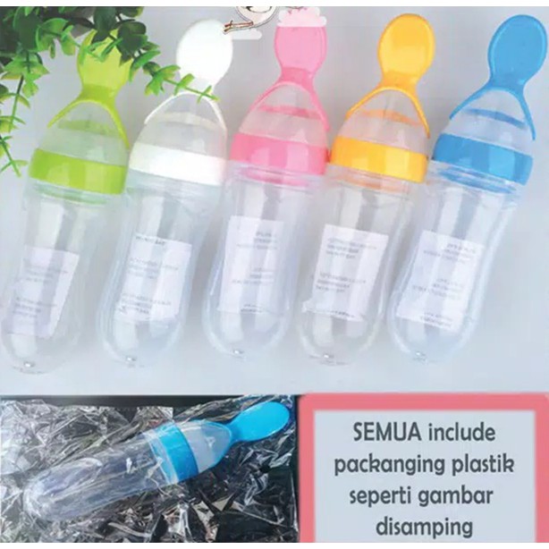 Botol dot silicon makan bayi tempat makan bayi