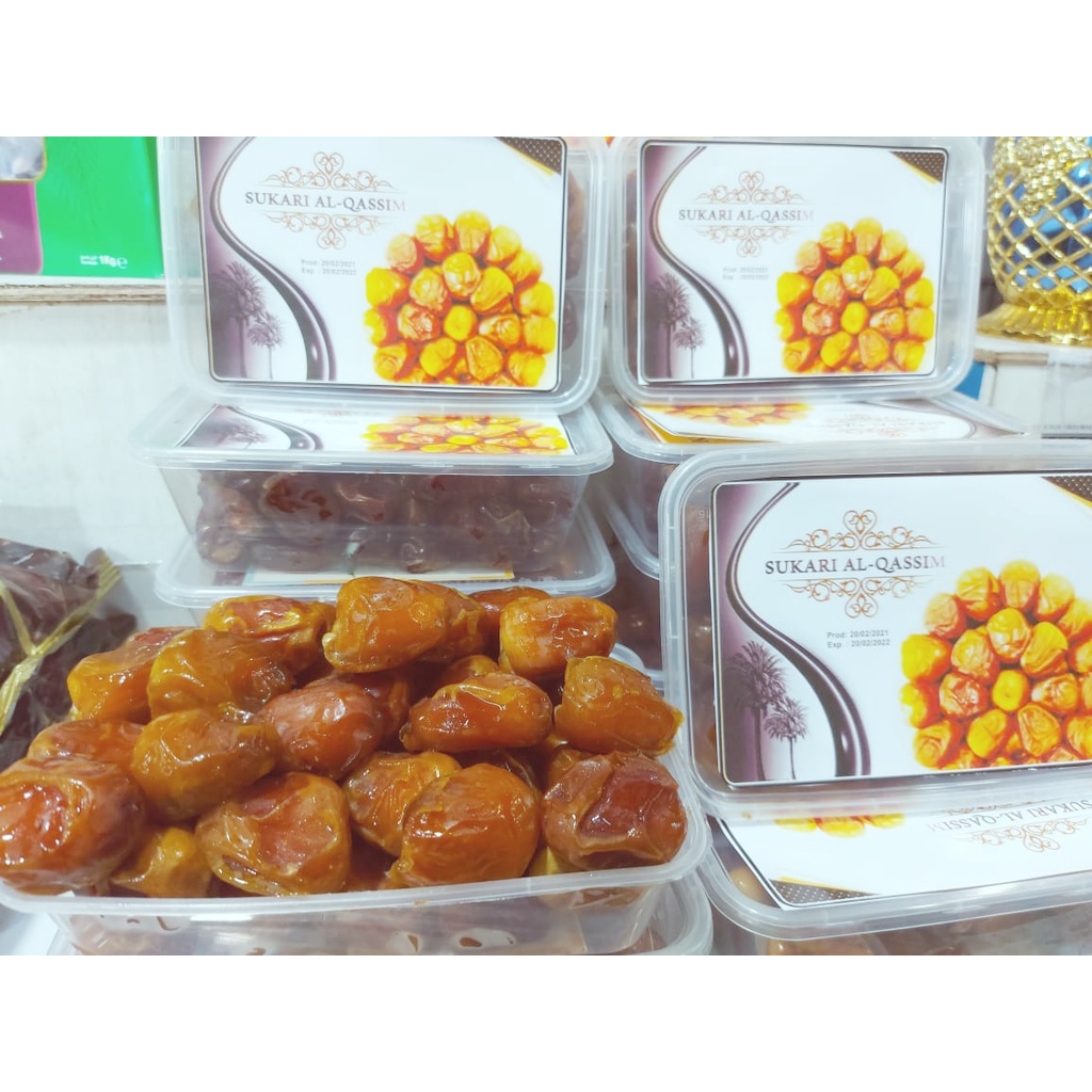 

Kurma Sukari Kurma Raja / 500GR Basah Lembut Premium/ SUKARI AL MADINAH FREE BOX MIKA