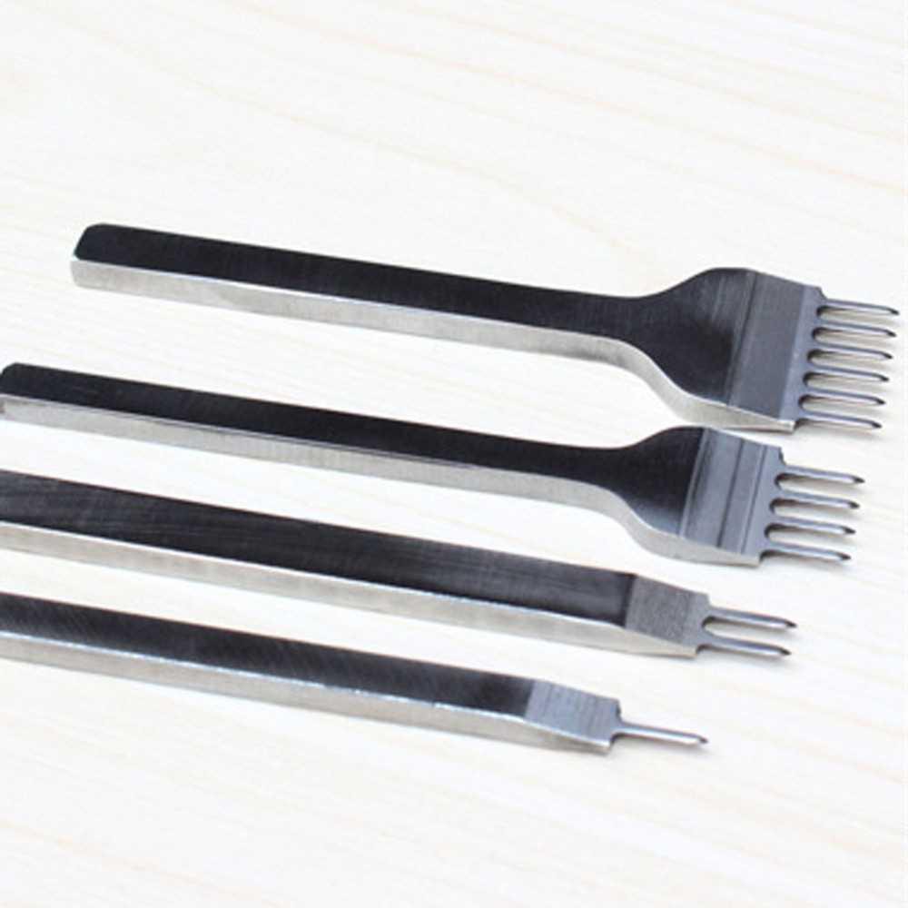 Alat DIY Kulit Leathercraft Hole Punches Stitching Tool 1+2+4+6 Prong ( Al-Yusi )