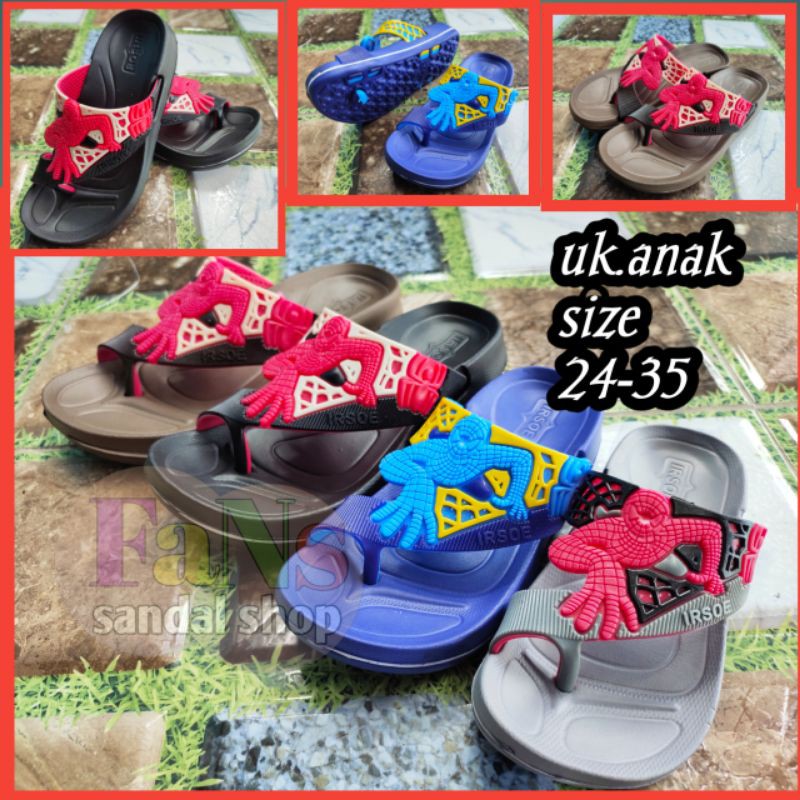 Sandal Anak Karakter Spiderman 24-35 (irsoe)