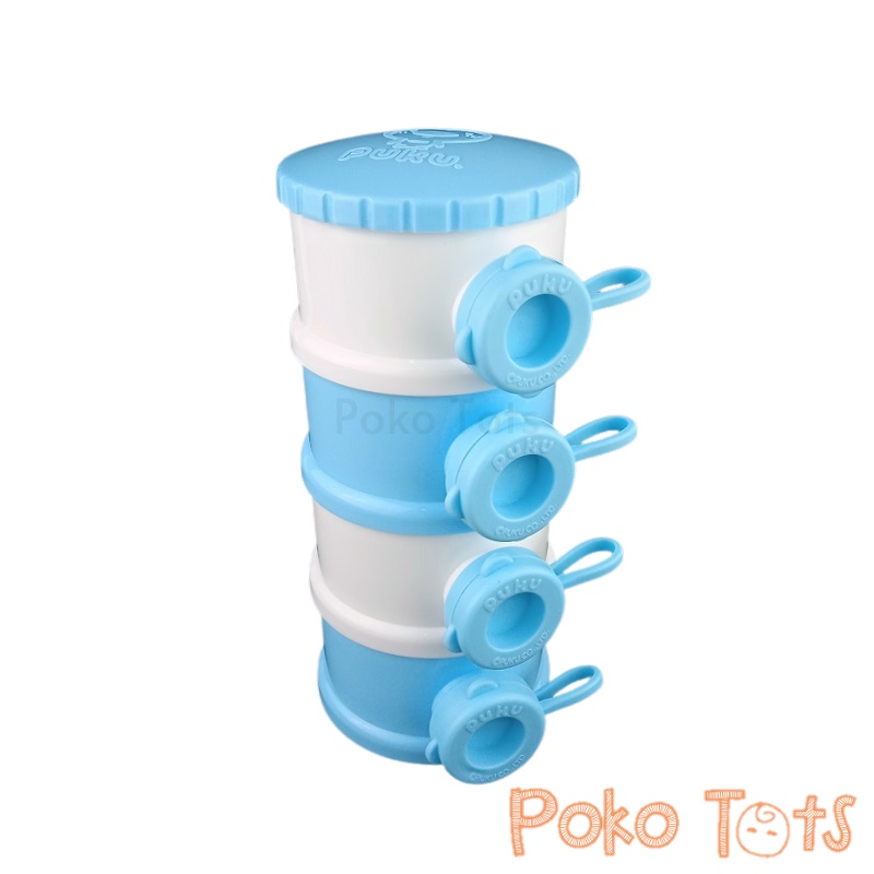 Puku Milk Powder Container 4 Level Tempat Susu Bubuk dan Snack 4 Tingkat