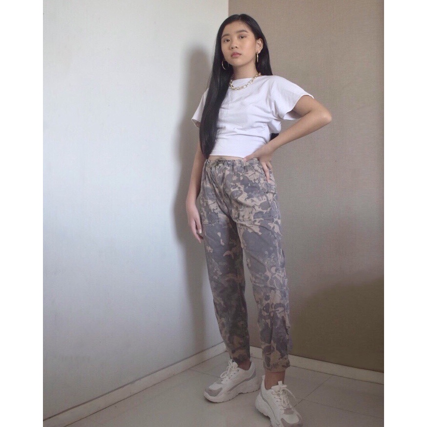 Pull and Bear Camo jogger pants