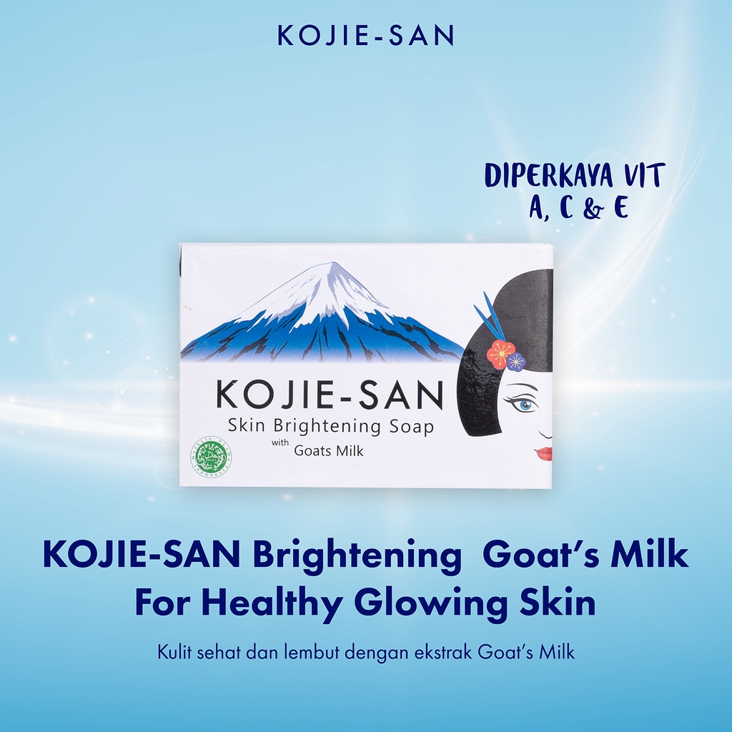 Kojie San Brightening Soap Goat Milk / Brightening Soap Kojic / Niacinamide &amp; Glutathione Soap 65g &amp; 135g