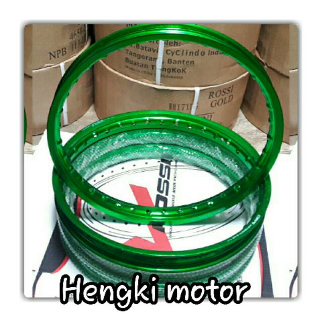 Velg rossi iso warna  hijau uk 140/140/17