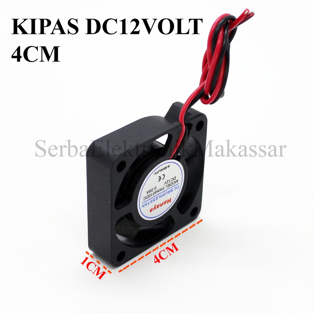 Kipas Panel Fan DC 12Volt 4cm 5cm Tipis Kipas 12V