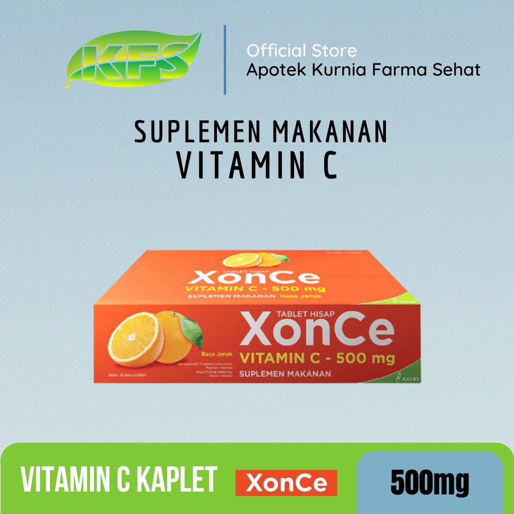 XonCe Tablet Hisap Vitamin C – 2 tablet – Xonce Vitamin C 500 mg