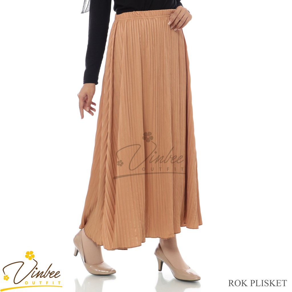 (JUMBO) ROK PLISKET MAYUNG MAXI SKIRT