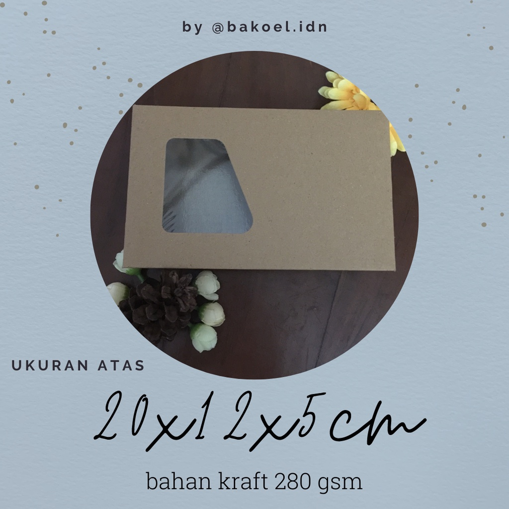 

Lunch Box Kemasan Packaging Kraft Laminasi Dus Makanan Kue Snack Mika size 20