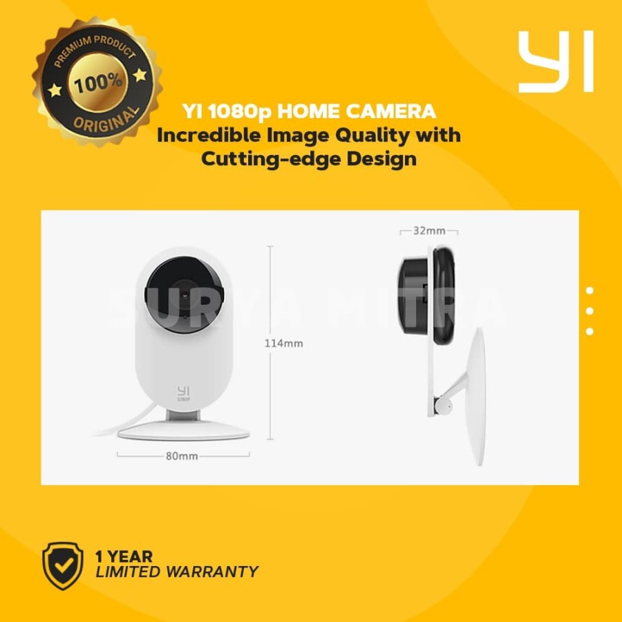 CCTV IP Camera Xiaoyi Yi Home 1080p International Version