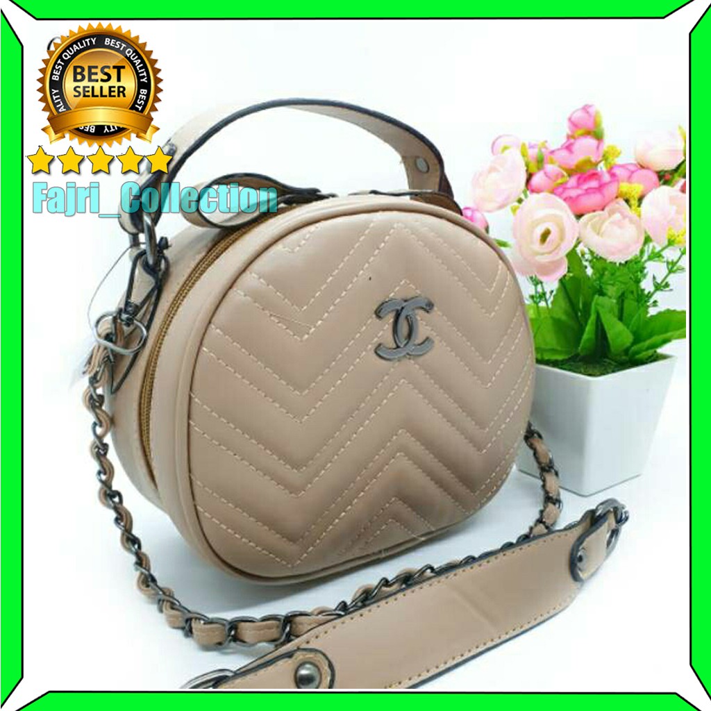 TAS SELEMPANG CHANEL CHANNEL ORIGINAL IMPORT BRANDED WANITA CEWEK SLEMPANG BATAM SLING BAG MURAH