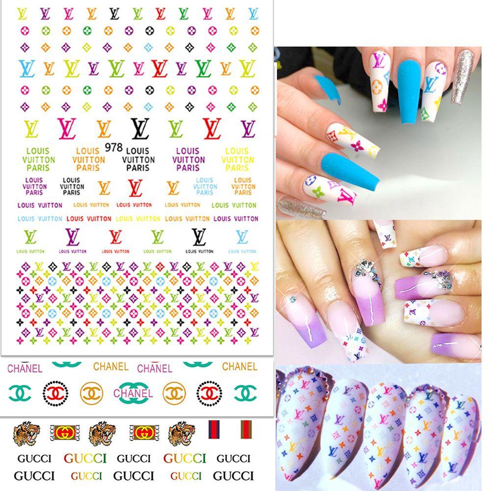 Mxbeauty Stiker Kuku Warna Emas / Silver Untuk Manicure