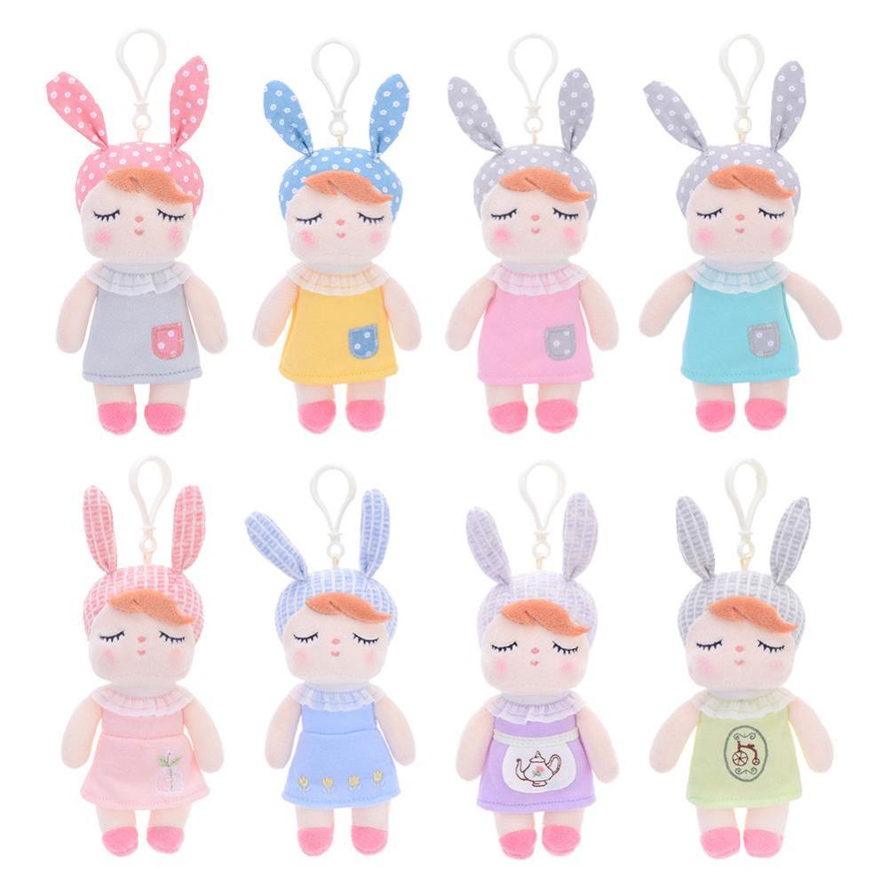 Timekey Metoo Mainan Boneka Angela Rabbit Mini Vintage Untuk Hadiah Natalulang Tahun Anak Perempuan B8W3