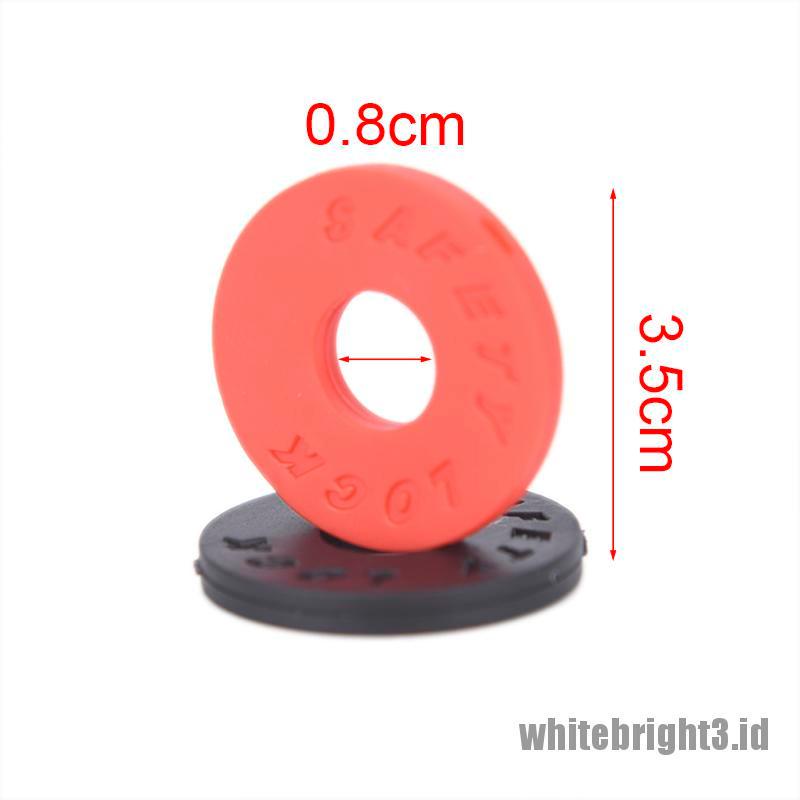 10pcs Strap Lock Gitar Warna Hitam Merah Dan Putih Ukuran 25mm OD 9mm