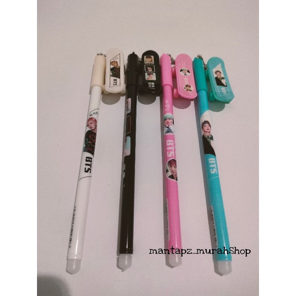 

Pen/Pena BTS-BT21 tinta hitam Murah SKEATBOARD (/PCS)
