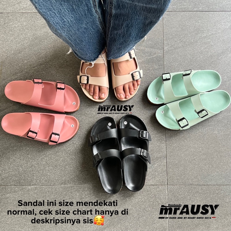 Sendal Cewek Selop Birken Casual mrAUSY Strap 2 Full Color