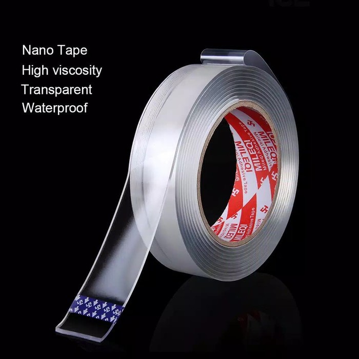 

RKY 2mm x1m adhesive Tape Lakban Bening Double Tape Transparant RKY