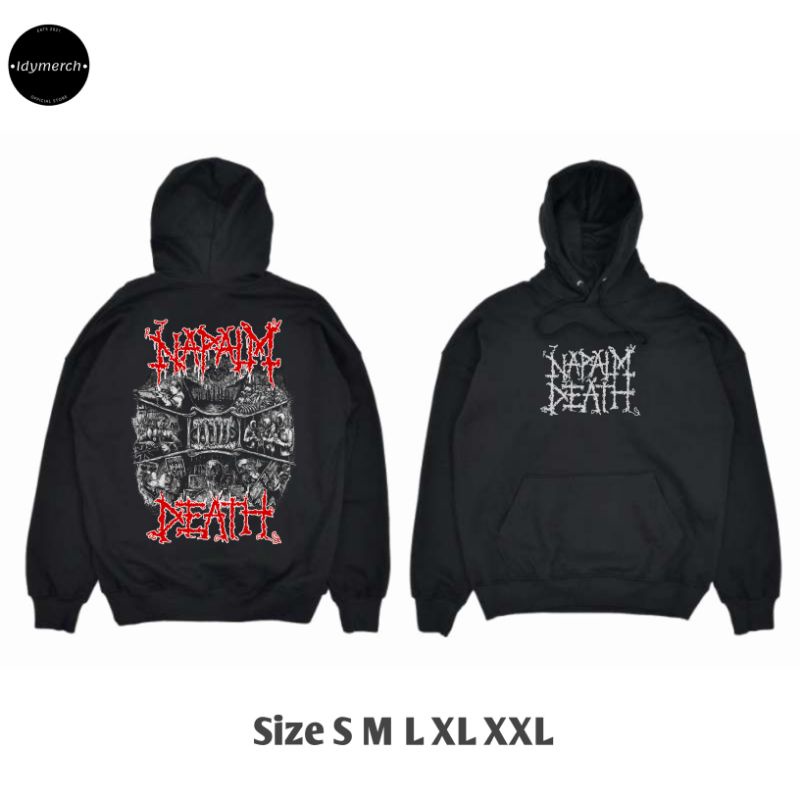 Jaket sweater hoodie Napalm death / Band / distro / Sweater Hoodie pria wanita distro band Napalm de